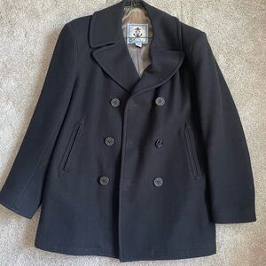 Made in USA Pea Coat - Black